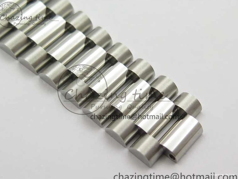 0417 SoftTouch Day-Date 40mm 228239 BP New Dial Version 904 SS Ice Blue T Crystal Markers Dial on SS President Bracelet A 2822